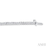 1 ctw Round Cut Diamond Tennis Bracelet in 14K White Gold