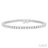 5.00 ctw Round Cut Diamond Tennis Bracelet in 14K White Gold