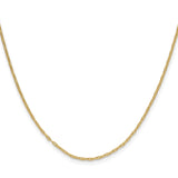 14k 1.5mm Mariners Link Chain