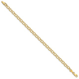 14k Double Link Charm Bracelet