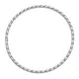 14k White Gold 2.50mm Twisted Slip-on Bangle