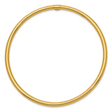 14k 3mm Polished Round Tube Slip-on Bangle