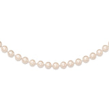 14k 6-7mm Round White Saltwater Akoya Cultured Pearl Bracelet