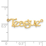 14K Bouquet Font Name Plate