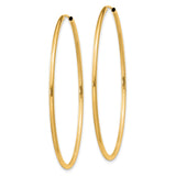 14k 1.5mm Polished Round Endless Hoop Earrings