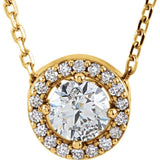 14K Yellow 1/3 CTW Lab-Grown Diamond Halo-Style 16