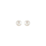 14K White Cultured White Freshwater Pearl Earrings