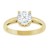 14K Yellow Stuller Lab-Created Moissanite Ring