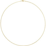 14K Yellow Gold-Filled 2.4 mm Wheat 16" Chain