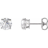 14K Yellow Gold 8 mm Natural Citrine Earrings