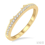 1/6 Ctw Round Cut Diamond Wedding Band in 14K Yellow Gold