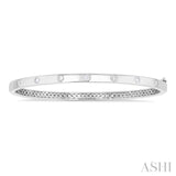 .40CTRDDM SINGLE STONE BANGLE WG 14K-G*