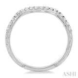 1/4 ctw Round Cut Diamond Wedding Band in 14K White Gold