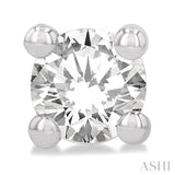 1/20 ctw Round Cut Diamond Stud Earring in 14K White Gold