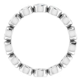 14K White 9/10 CTW Lab-Grown Diamond  Eternity Band