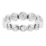14K White 9/10 CTW Lab-Grown Diamond  Eternity Band