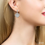 Silver Diamond Earrings