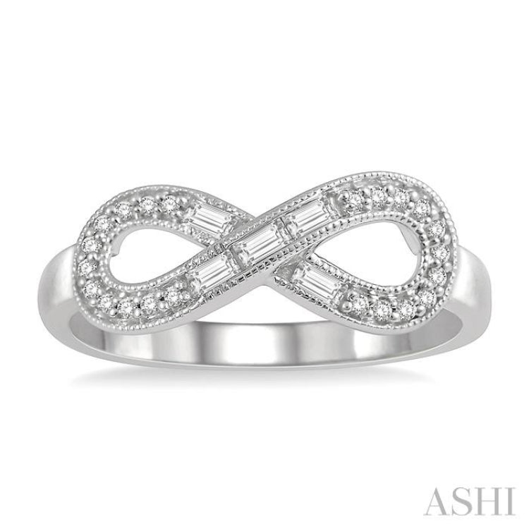 Infinity Baguette Diamond Fashion Ring